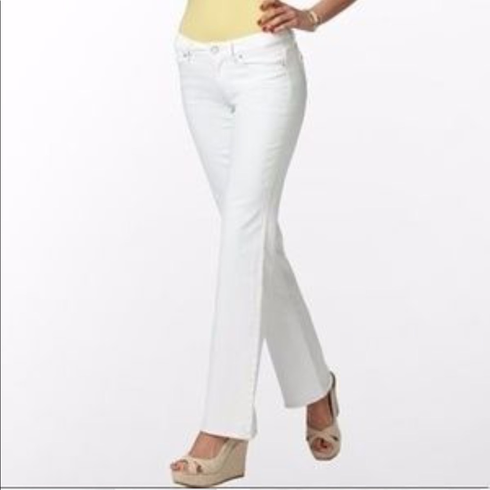 Lily Pulitzer White Bootleg Jeans
